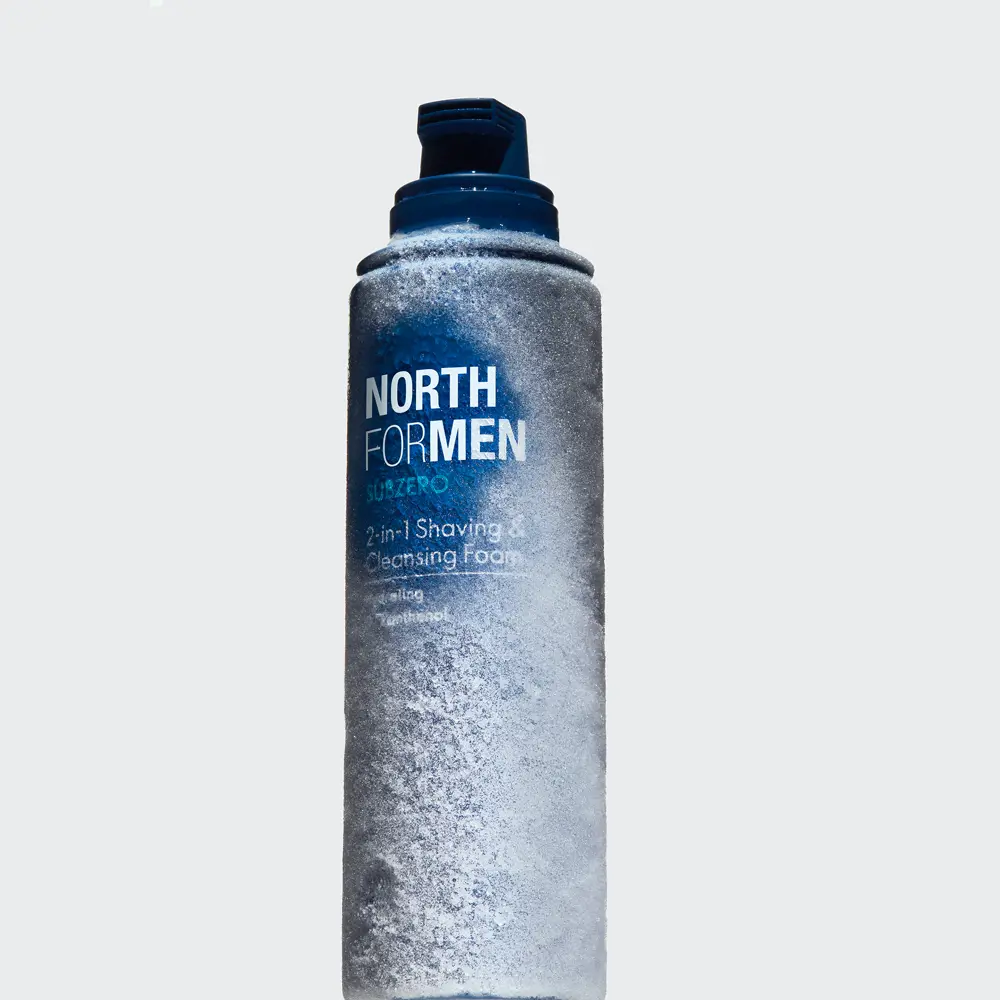 فوم اصلاح و پاکسازی 2 در 1 نورث فور من ساب‌زیرو North For Men Subzero